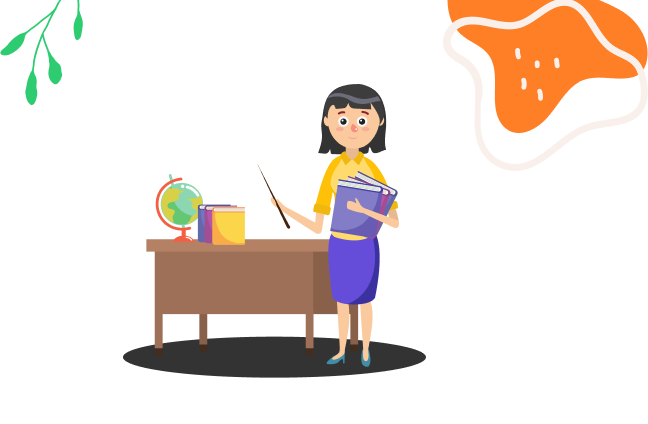 Australian primary teaching resources - Teacher with books and classroom supplies